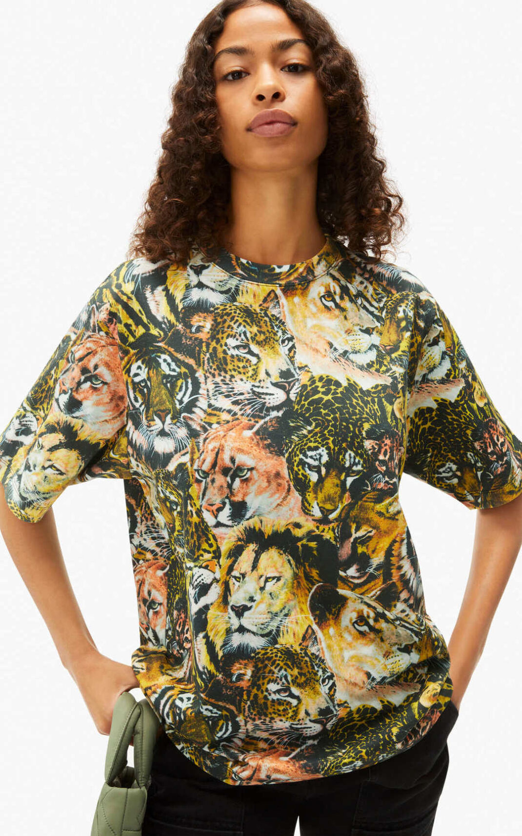 Kenzo Wildtigers oversize μπλουζακια ανδρικα Πολύχρωμο Πολύχρωμο | GR611597